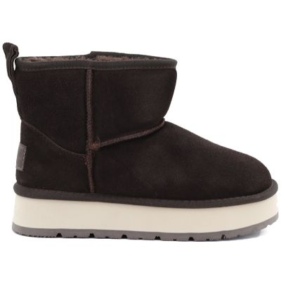 2. Women's leather ankle boots with platform, brown Big Star UU274693