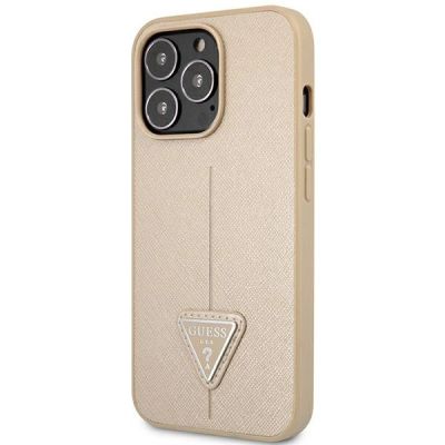 2. Guess GUHCP14XPSATLE iPhone 14 Pro Max 6,7 "beige / beige hardcase SaffianoTriangle Logo