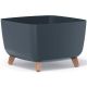 8. GRACIA SQUARE FLOWERPOT 24x24CM ANTHRACITE