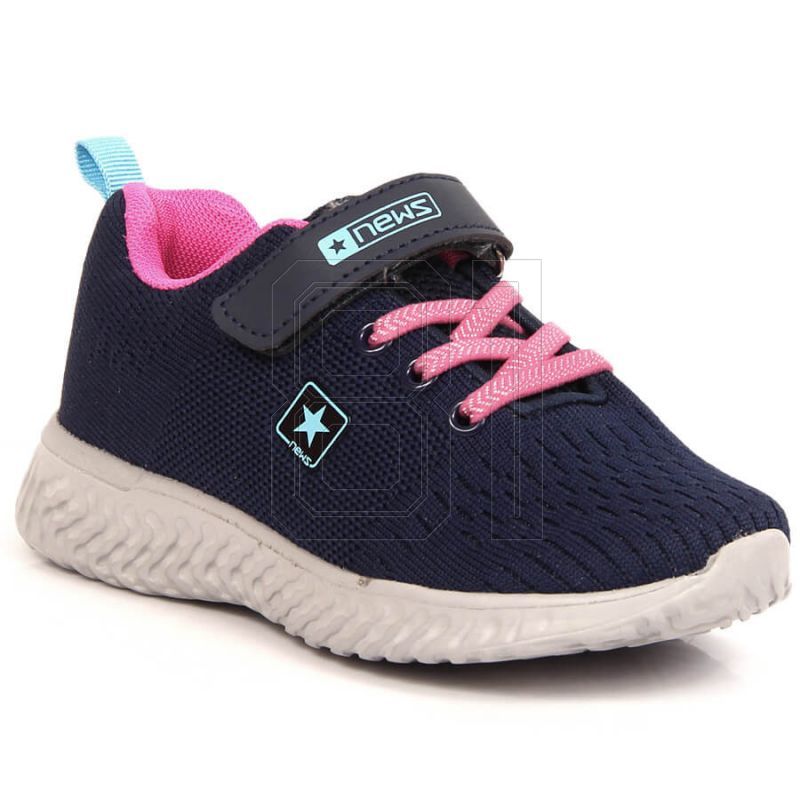 12. NEWS Jr EVE396A sports shoes, navy blue
