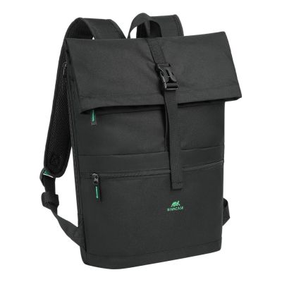 2. Rivacase Gremio City Backpack Black Polyester, Recycled Polyethylene Terephthalate (rPET)