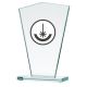 Engraved glass trophy