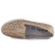 4. Comfortable women's leather shoes with openwork pattern in beige Evento 6849