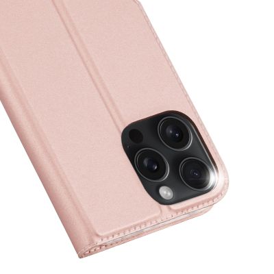 4. Dux Ducis Skin Pro iPhone 16 Pro Max Case with Flip and Card Slot - Pink
