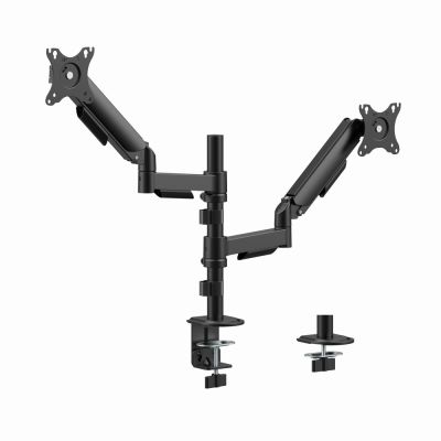 GEMBIRD DESK ADJUSTABLE ARM/MOUNT FOR TWO MONITORS FROM 17" TO 32", LOAD UP TO 9 KG