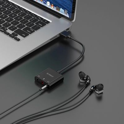 7. Orico SKT3 USB-A External Sound Card - Black