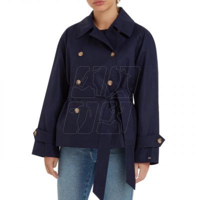 6. Tommy Hilfiger Cotton Trench Coat W WW0WW38430