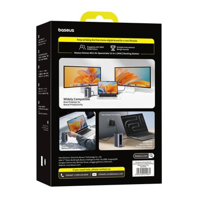 5. Baseus Nomos NU1 Air Spacemate 12-in-1 Docking Station - Gray