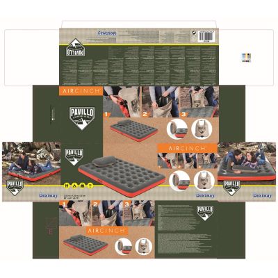 8. Bestway 67703 Air Mattress Single Mattress Black, Red Unisex
