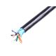 DIGITUS outdoor installation cable, gel-filled, cat. 5e, F/UTP, AWG 24/1, PE, 305m, black, spool