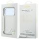 8. Guess Grained Triangle Logo MagSafe Case for iPhone 18 Pro Max / 17 Pro Max - Beige
