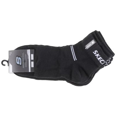 Skechers 5PPK Wm Mesh Ventilation Quarter Socks SK42017006-9999 Black 39-42