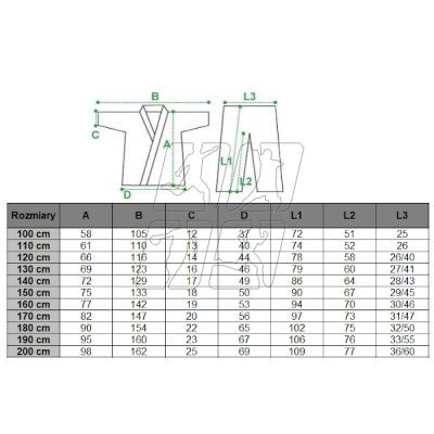 11. Masters judo kimono 450 gsm - 160 cm 06036-160