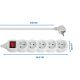 3. ESPERANZA POWER STRIP 5 OUTLETS, SWITCH 3M, WHITE ELK215W