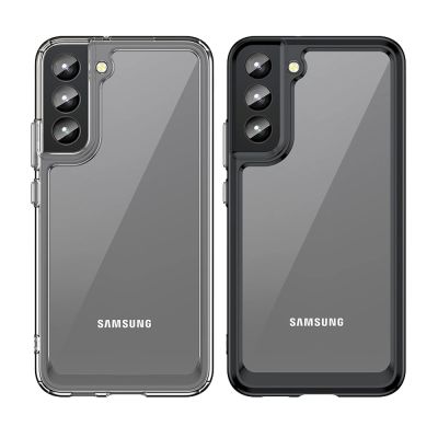 6. Outer Space Case Case for Samsung Galaxy S22 + (S22 Plus) Hard Cover with Gel Frame Transparent