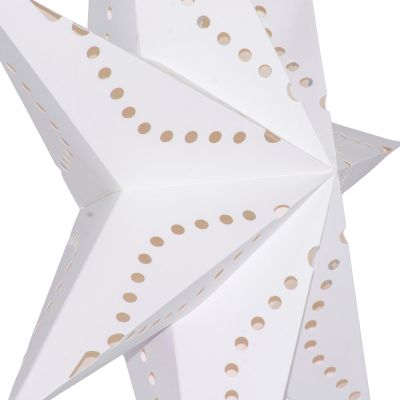 3. PAPER DECORATION STAR 50CM 7 ARMS WHITE