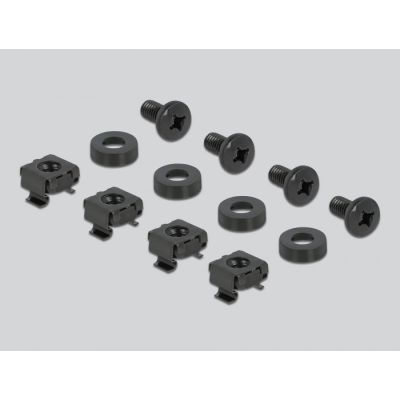 4. DeLOCK Panel for 19” DIN rail 2U, black