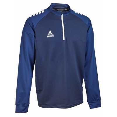 SELECT Spain v 25 navy blue zip-up football training sweatshirt