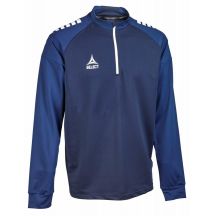 SELECT Spain v 25 navy blue zip-up football training sweatshirt