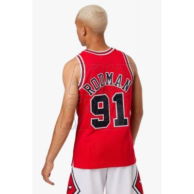 3. Mitchell &amp; Ness Chicago Bulls NBA Dennis Rodman T-shirt M SMJYGS18154-CBUSCAR97DRD