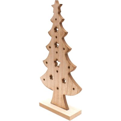 6. DECORATIVE WOODEN CHRISTMAS TREE 32CM STAR