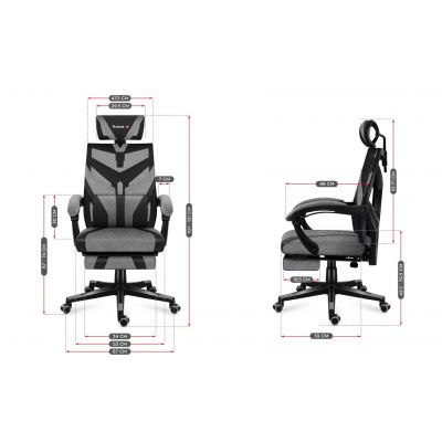 14. Huzaro Combat 5.0 Gray Gaming Chair