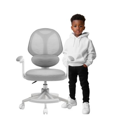 4. Junior 4.5 Gray Swivel Chair