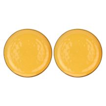 Set of 2 Concerto Ocra Round Platters - Yellow, 32 cm