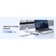 10. Ugreen Multifunctional 5-in-1 HUB USB-C - HDMI 1.4 / 3 x USB-A / USB-C PD 100W CM511 - Gray