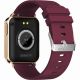 11. Smartwatch Gravity Rose Gold Burgundy 2 Straps GT17-6