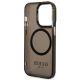 7. Guess GUHMP14LHTCMK iPhone 14 Pro 6.1" black/black hard case Gold Outline Translucent MagSafe