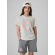 Girls' regular printed T-shirt 4F 4FJRAW26TTSHF4325-11S
