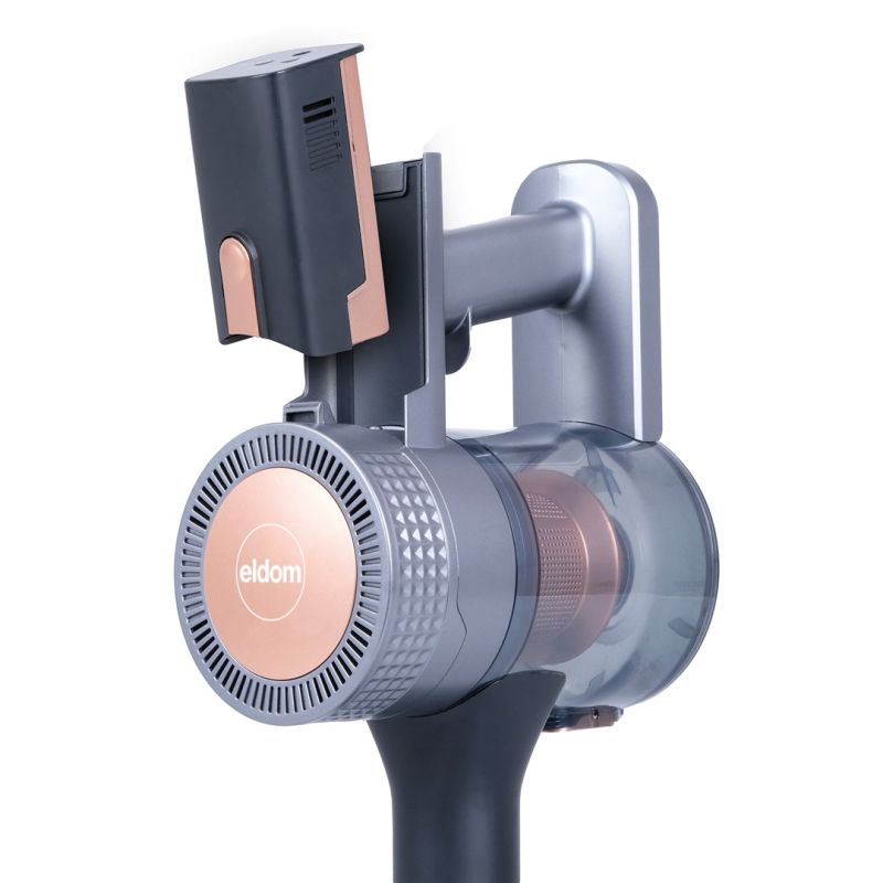 28. ELDOM FOLDON VERTICAL VACUUM CLEANER, CORDLESS, LIGHTING