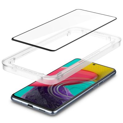 6. Spigen ALM Glass FC Tempered Glass for Samsung Galaxy M53 5G - Black