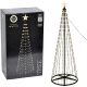 DECORATIVE CHRISTMAS TREE 370LED SUPER WARM WHITE 210CM BLACK