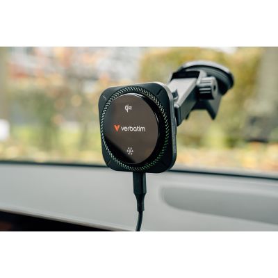 6. Verbatim Charge 'n' Drive Qi2 RGB Smartphone Black USB Wireless Charging Fast Charging Automatic