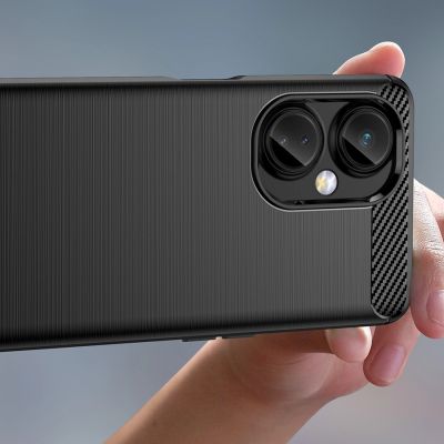 5. Carbon Case case for OnePlus Nord CE 3 flexible silicone carbon cover black
