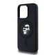 6. Karl Lagerfeld Silicone Karl&Choupette MagSafe case for iPhone 15 Pro - black