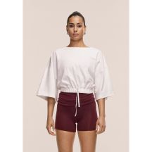 CASALL Women's Heavy Cotton Crop Tee White