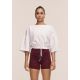 CASALL Women's Heavy Cotton Crop Tee White
