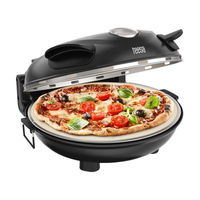 4. TEESA SUPREME pizza oven, 1200W, 32cm, viewing window, removable stone