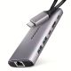 8. Axagon HMC-6G2L Wired Docking Station USB 3.2 Gen 2 (3.1 Gen 2) Type-C Aluminum