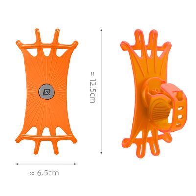 3. Rockbros LF436 Handlebar Clamp Phone Holder - Orange