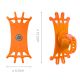 3. Rockbros LF436 Handlebar Clamp Phone Holder - Orange