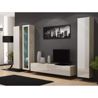 6. VIGO full display cabinet '180' 180/40/30 sonoma/white poland