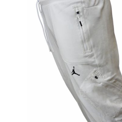 3. Air Jordan Dri-FIT Training Fleece Men's White Tracksuit Pants - DQ7890-135