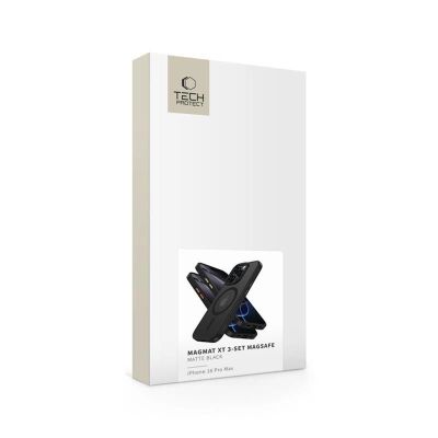 5. Tech-Protect MagMat Magsafe 3-set iPhone 16 Pro Max Case - Matte Black