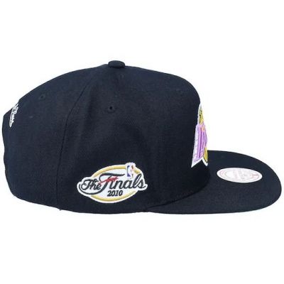 3. Mitchell & Ness NBA Los Angeles Lakers Top Spot Snapback Hwc Lakers Cap HHSS2976-LALYYPPPBLCK