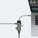 2. GREEN CELL HUB USB-C ADAPTER GC CONNECT 7IN1 (3XUSB 3.1, HDMI 4K 60HZ, USB-C PD 85W, MICROSD/SD)