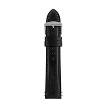 Zeppelin Leather Strap, Black 22mm